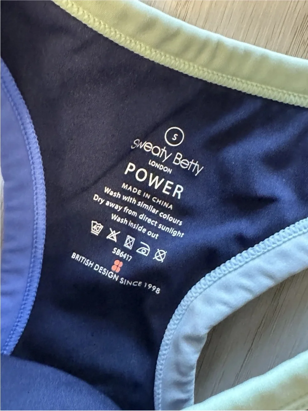 Sweaty Betty Power Sports Bra & 7/8 length leggings Colorblock Racerback LK new